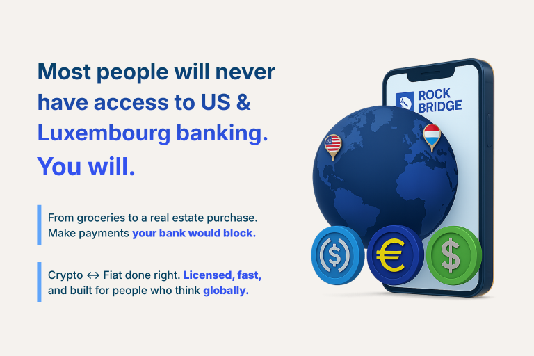 RockBridge lança Conta Multi-Fiat para facilitar o uso de cripto-moedas em transferencias para transações do dia-a-dia.