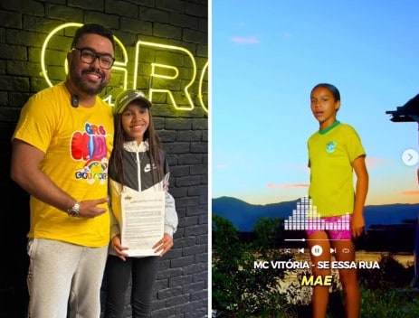 Jovem MC Vitória, aos 13 anos, conquista a internet com “Se Essa Rua Fosse Minha” e firma contrato com a GR6