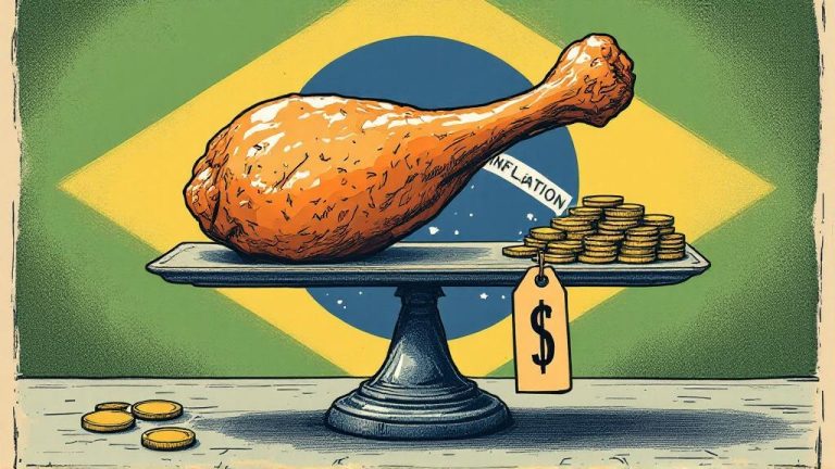Desaceleração da inflação do frango em pedaços traz alívio, mas números anuais ainda geram apreensão