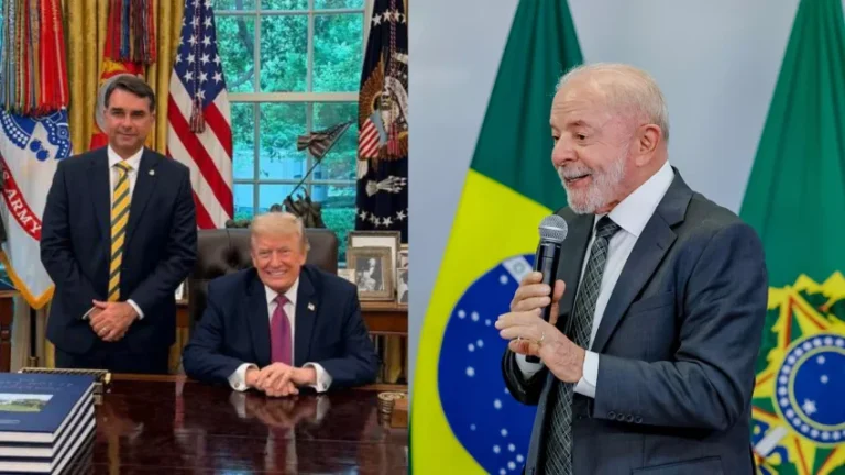 Flávio Bolsonaro apresenta o Pix a Washington, enquanto governo traça estratégia para proteger Brasil de aumento de tarifas