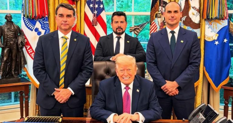 Flávio Bolsonaro revela em Washington: foco é proteger a candidatura, não combater o aumento de tarifas no Brasil
